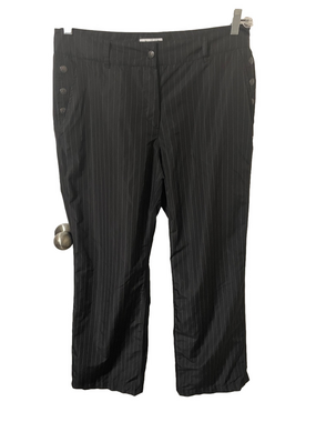Abacus Black Pinstripe Golf Pants Size 40
